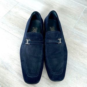 Men’s Suede Salvatore Ferragamo Loafers Size 10 1/2 2E